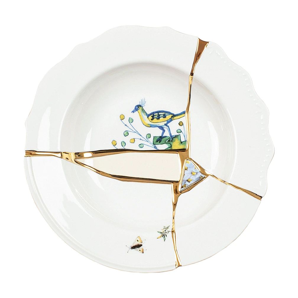 Суповая тарелка Kintsugi, 22 см от Seletti