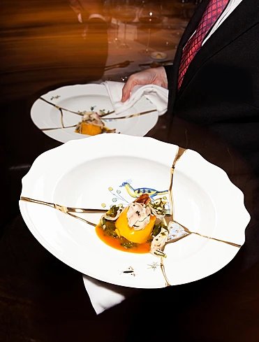 Суповая тарелка Kintsugi, 24 см