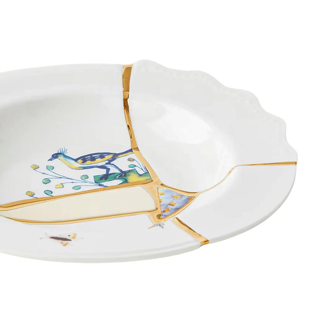 Суповая тарелка Kintsugi, 22 см от Seletti