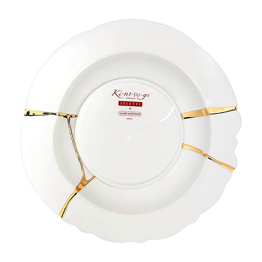 Суповая тарелка Kintsugi, 22 см от Seletti