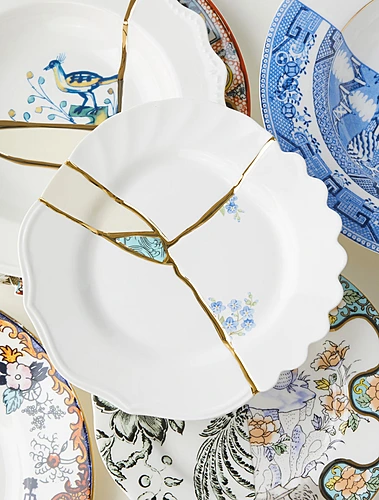 Закусочная тарелка Kintsugi, 21 см