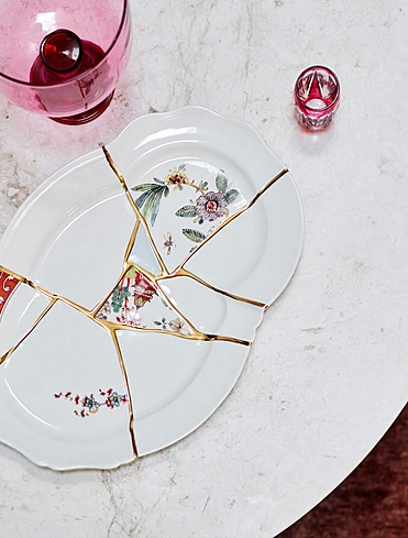 Плоское блюдо Kintsugi, 42,5 см