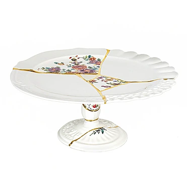 Тортовница на ножке Kintsugi, 36 см