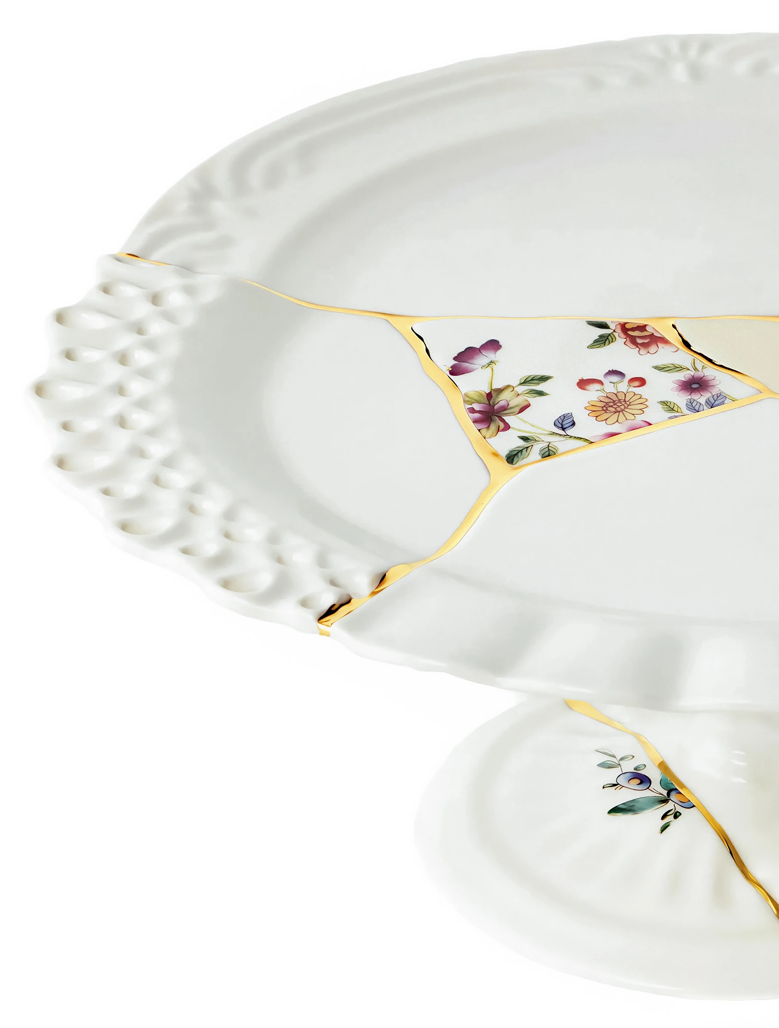 Тортовница на ножке Kintsugi, 36 см