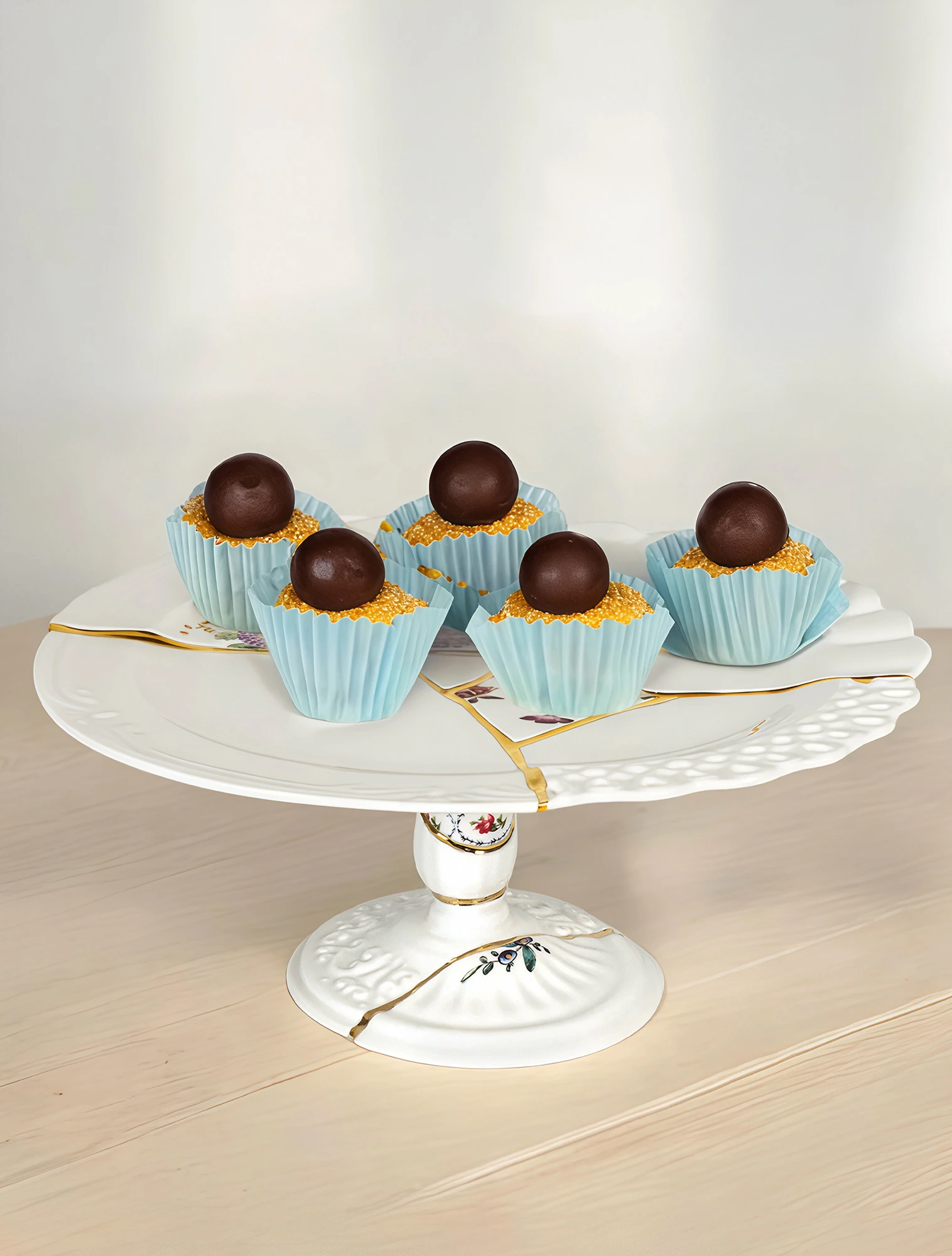 Тортовница на ножке Kintsugi, 36 см