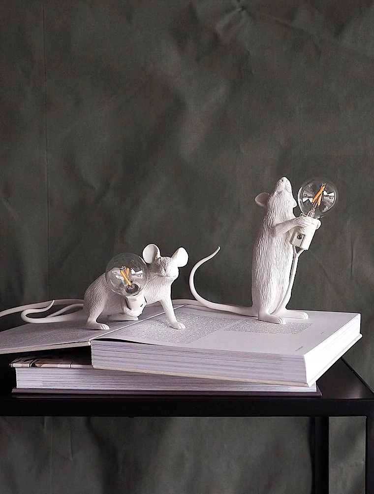 Настольная лампа Mouse Lamp, 8x21 см от Seletti