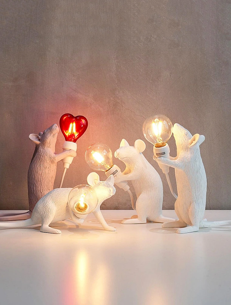 Настольная лампа Mouse Lamp, 8x21 см от Seletti