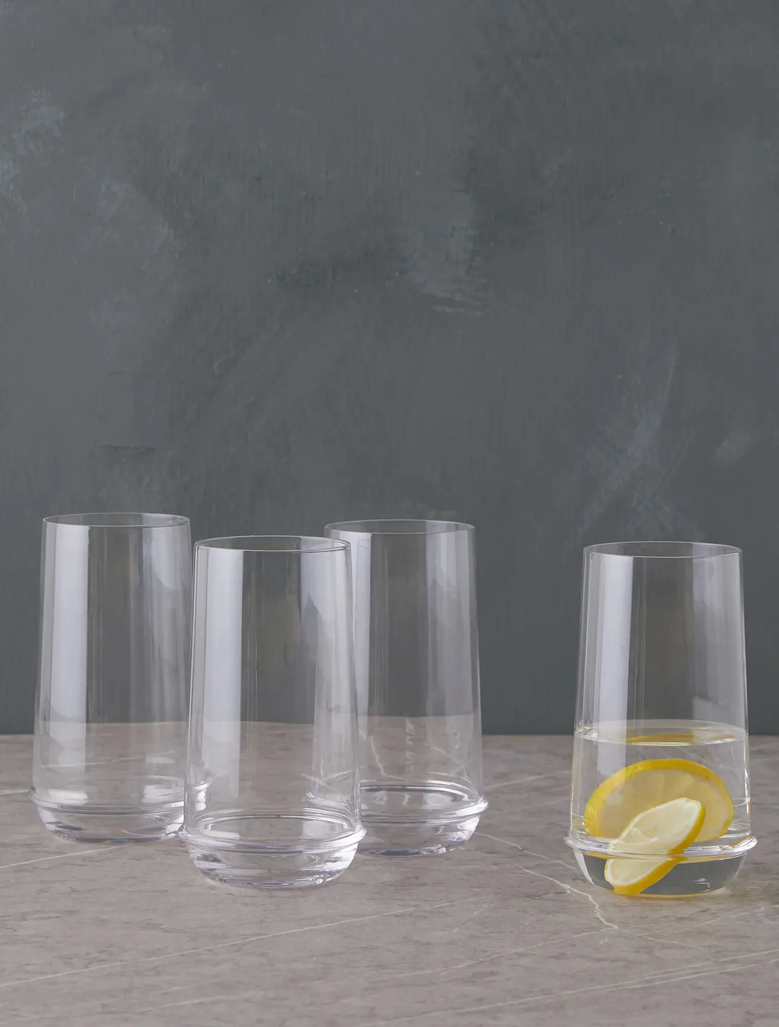 Набор из 4 стаканов для воды Dune, 710 мл