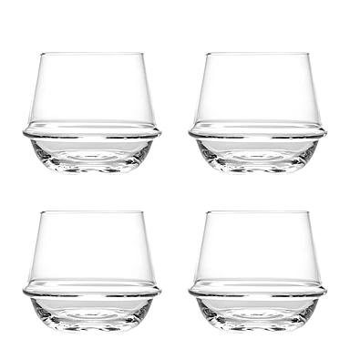 Набор из 4 стаканов для воды Dune, 230 мл