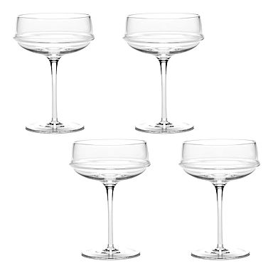 Набор из 4 бокалов для шампанского и мартини Dune, 300 мл