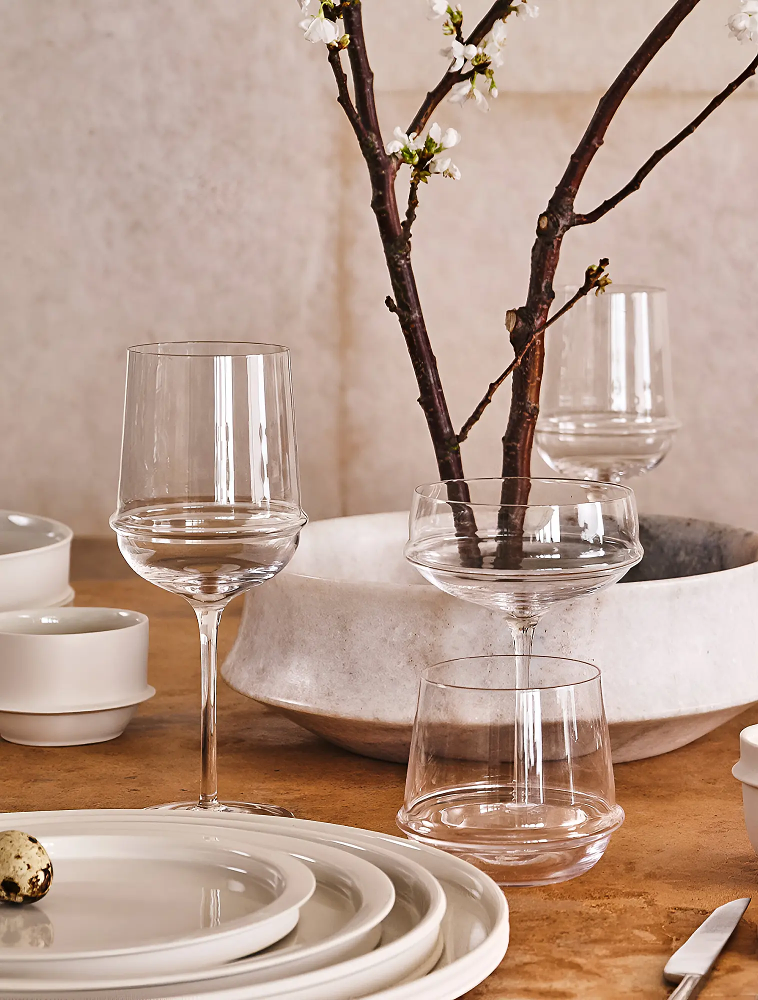 Набор из 4 бокалов для шампанского и мартини Dune, 300 мл