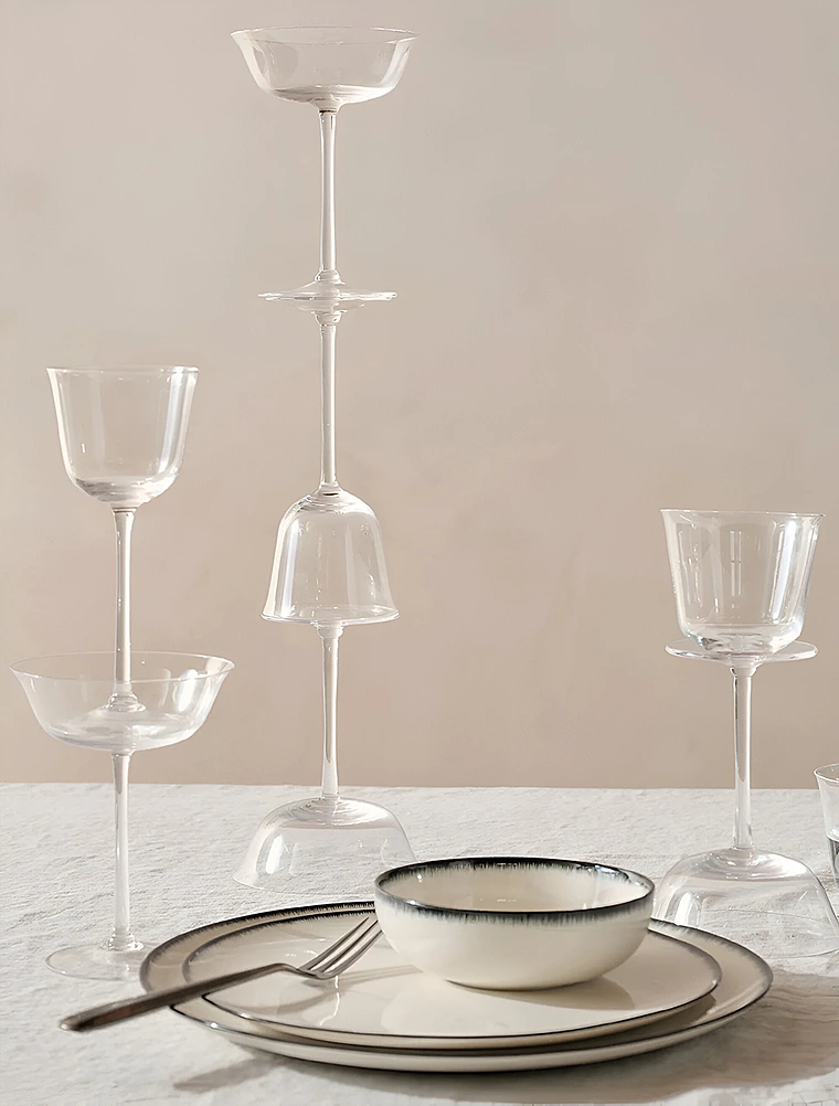 Набор из 4 бокалов для шампанского и мартини Grace, 150 мл от Serax