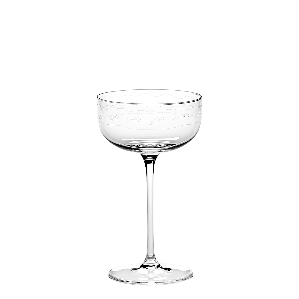 Бокал для шампанского и мартини Midnight Flowers, 240 мл от Serax