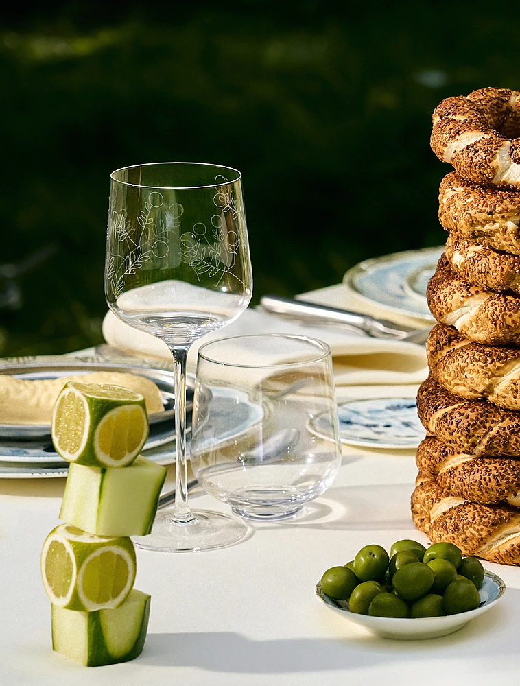 Бокал для белого вина Midnight Flowers, 400 мл от Serax