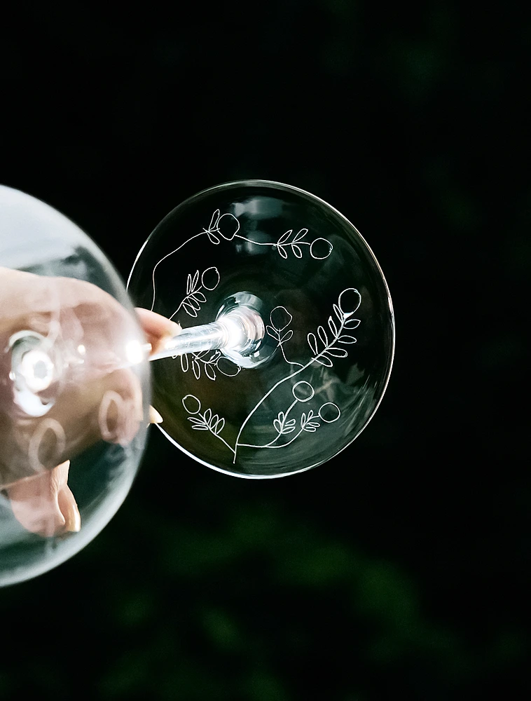 Бокал для белого вина Midnight Flowers, 400 мл от Serax