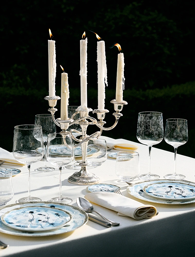 Бокал для белого вина Midnight Flowers, 400 мл от Serax