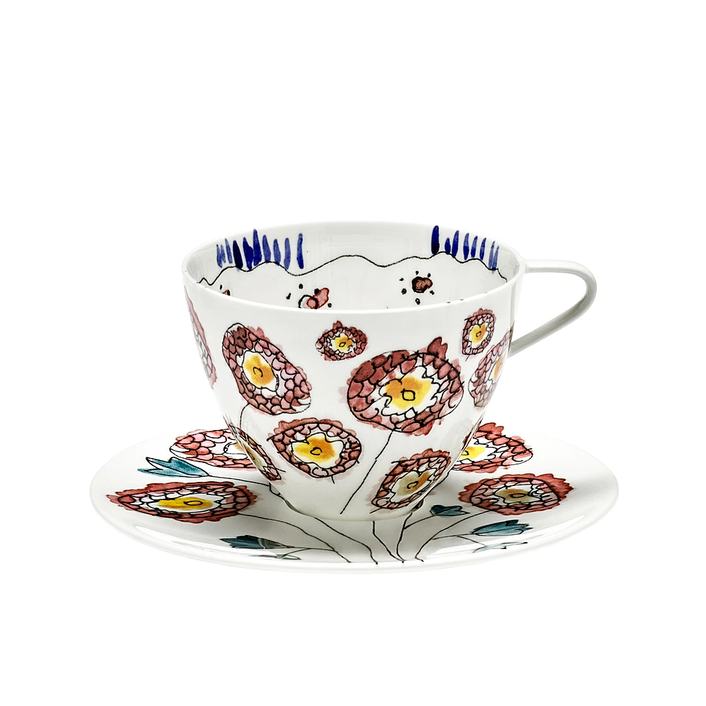 Чайная пара Midnight Flowers, 250 мл от Serax