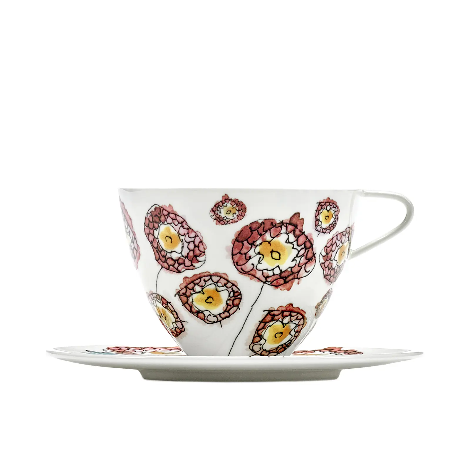 Чайная пара Midnight Flowers, 250 мл