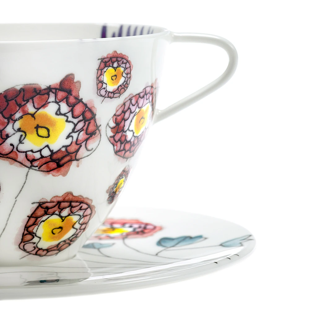 Чайная пара Midnight Flowers, 250 мл от Serax