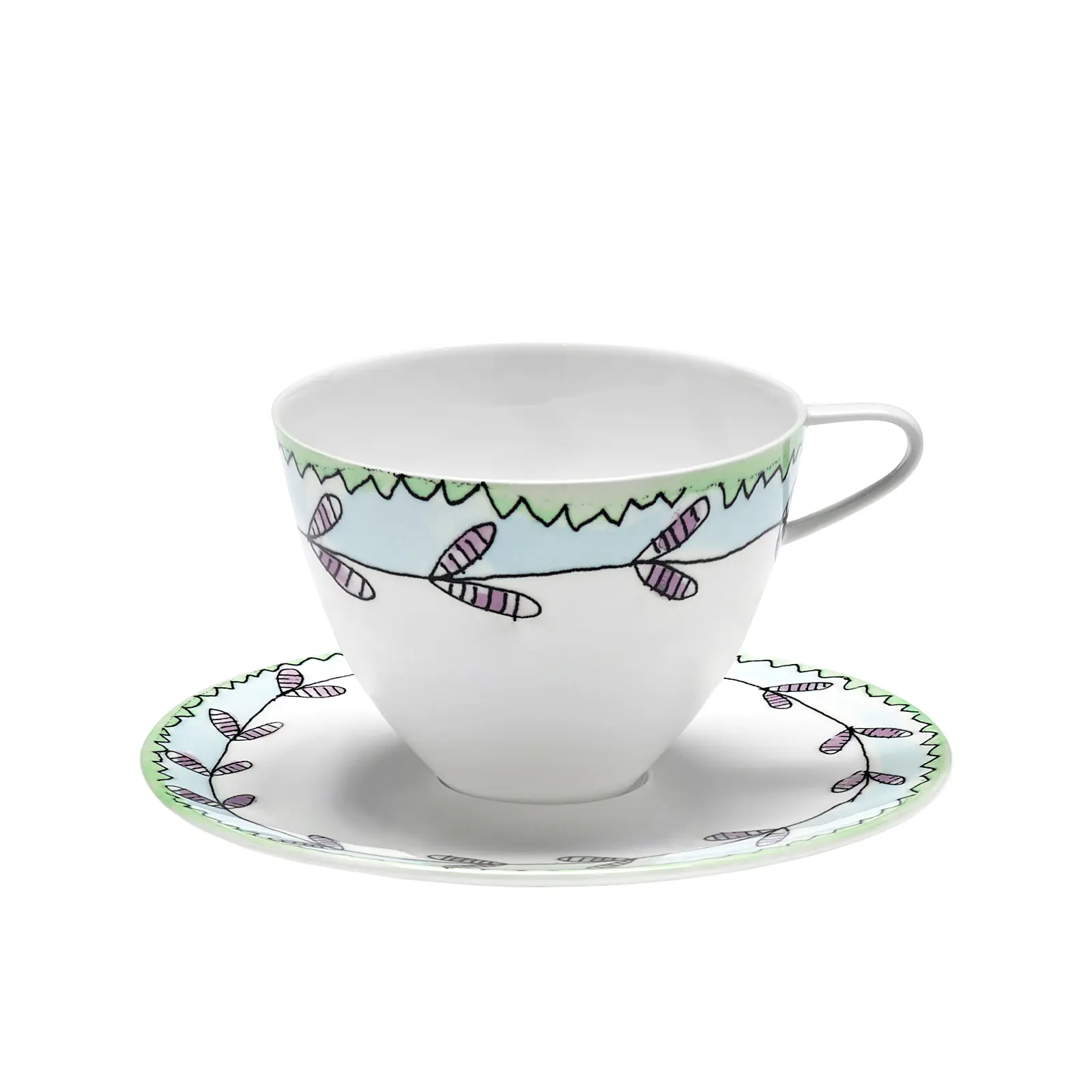 Чайная пара Midnight Flowers, 250 мл