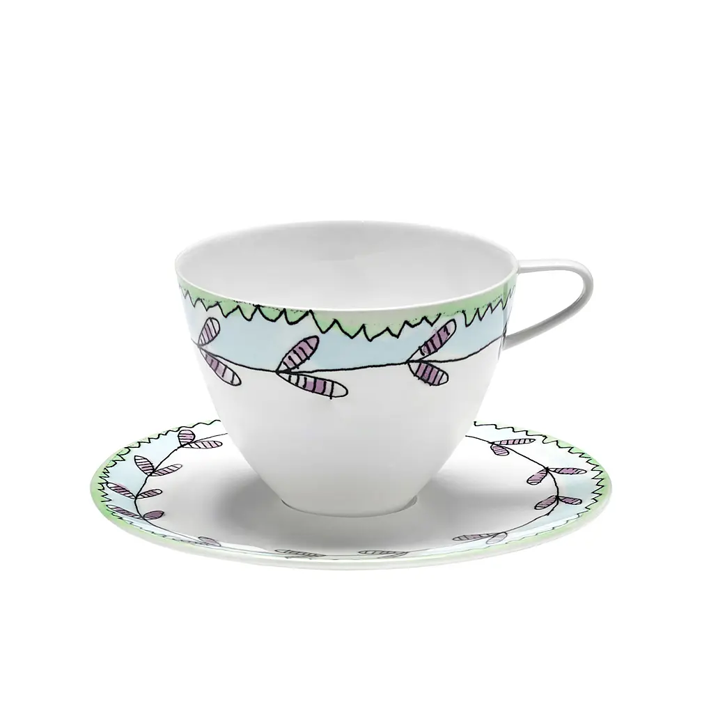 Чайная пара Midnight Flowers, 250 мл от Serax