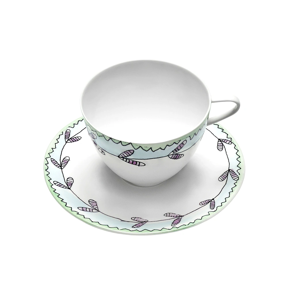 Чайная пара Midnight Flowers, 250 мл от Serax