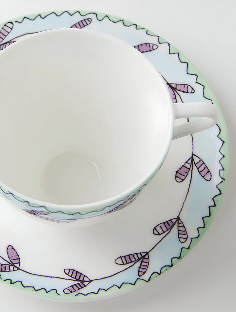 Чайная пара Midnight Flowers, 250 мл от Serax