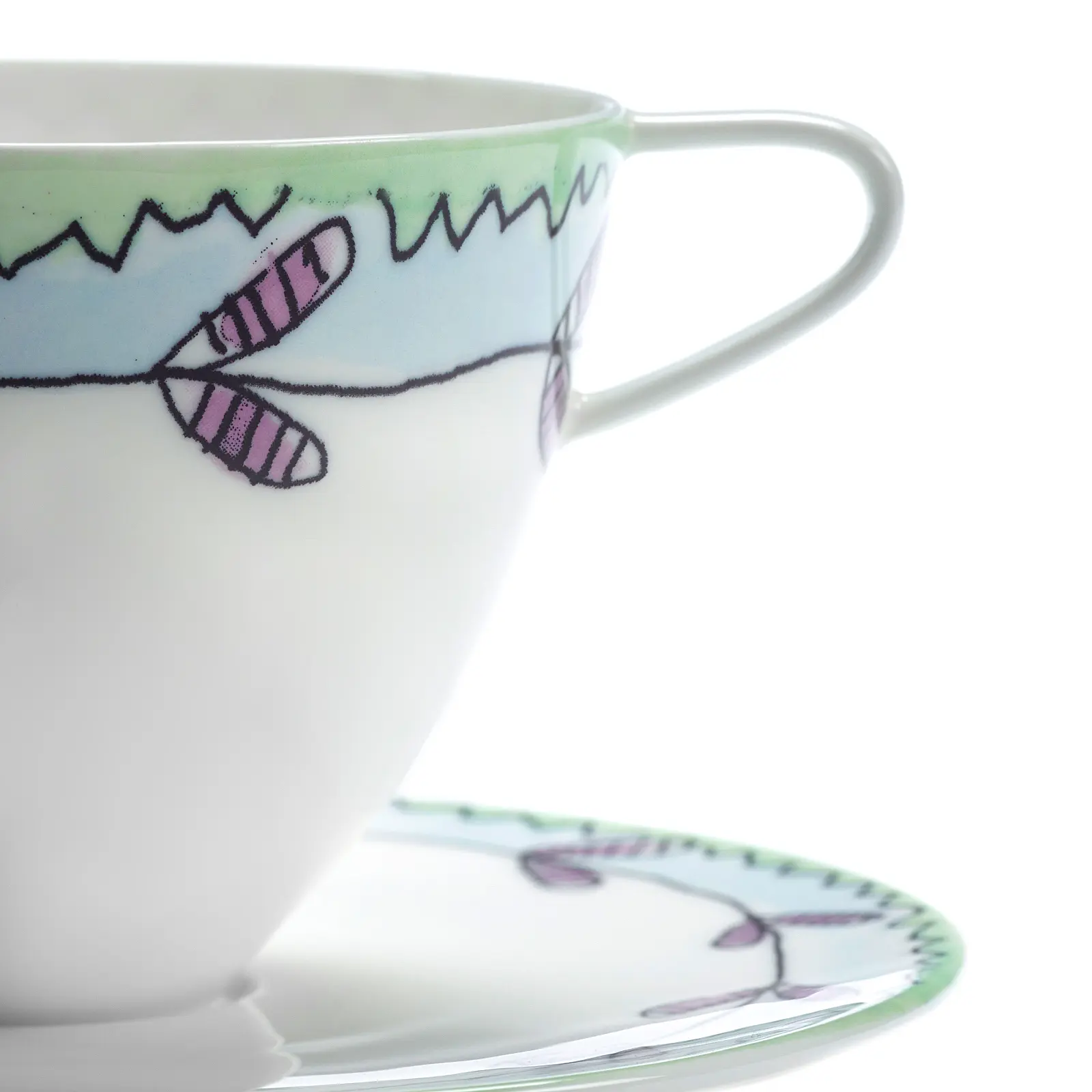 Чайная пара Midnight Flowers, 250 мл