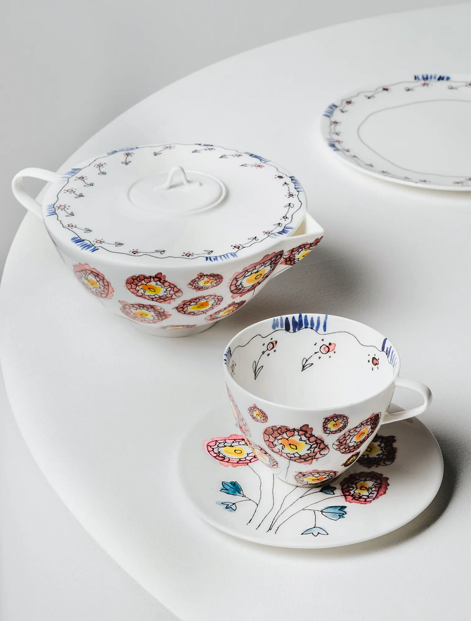 Заварочный чайник Midnight Flowers, 850 мл