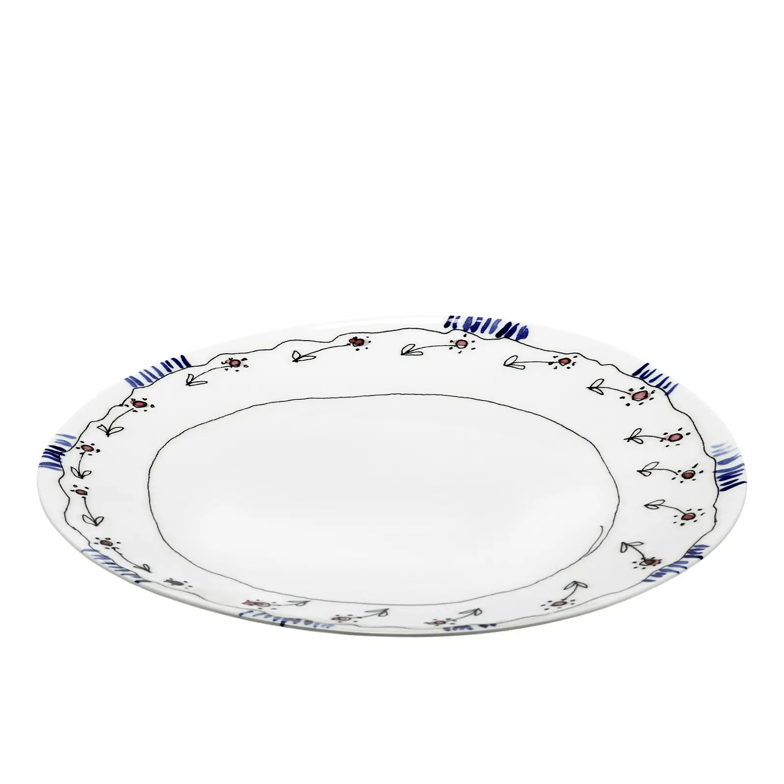 Обеденная тарелка Midnight Flowers, 28 см