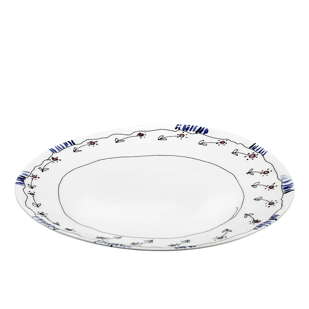 Обеденная тарелка Midnight Flowers, 28 см от Serax