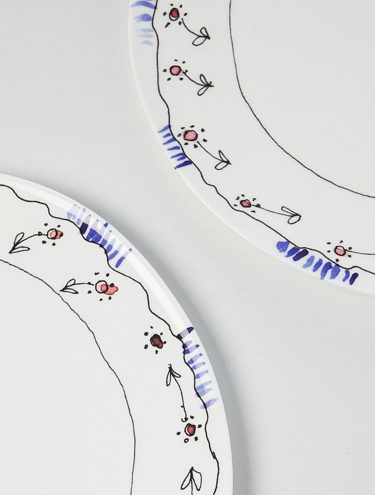 Обеденная тарелка Midnight Flowers, 28 см от Serax