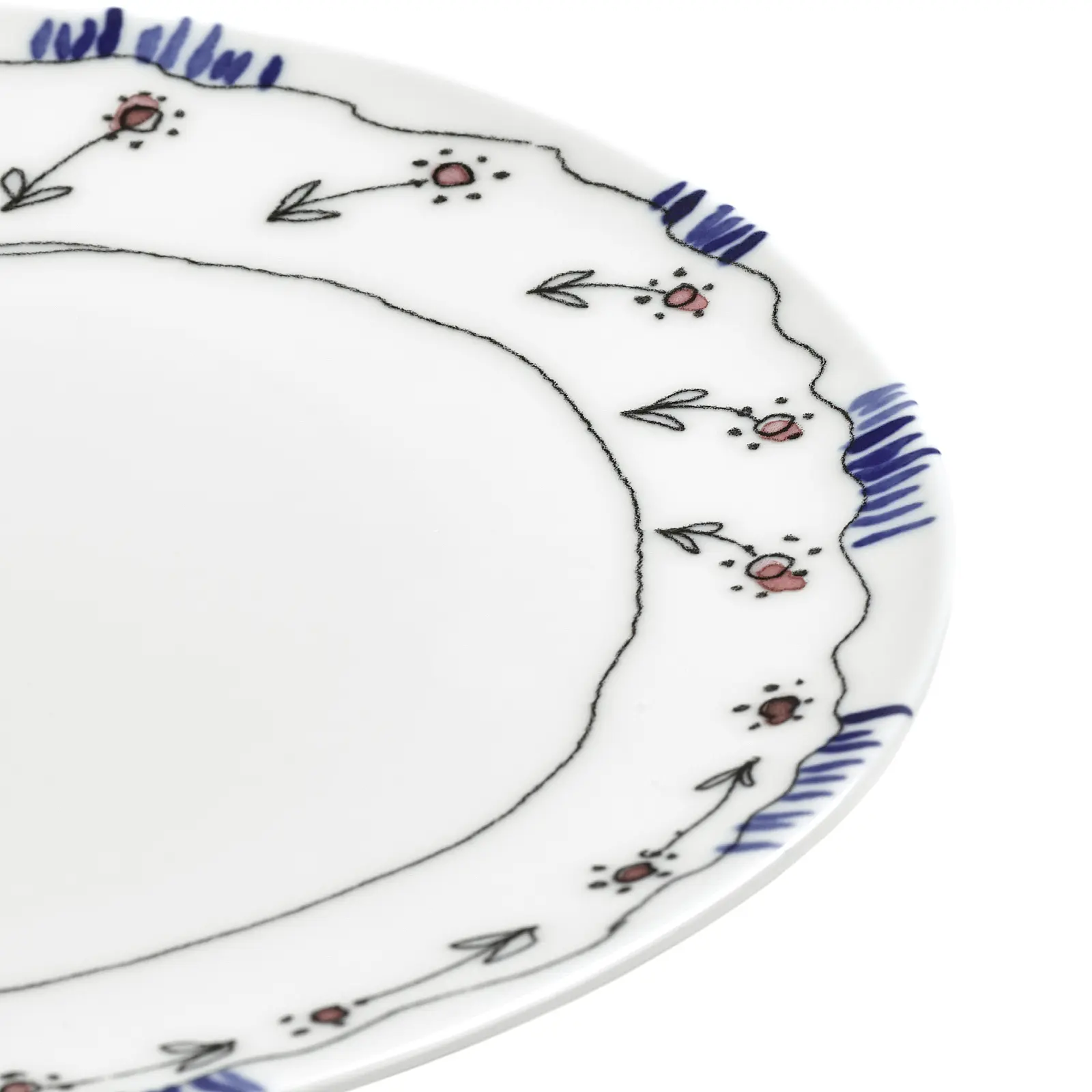 Обеденная тарелка Midnight Flowers, 28 см