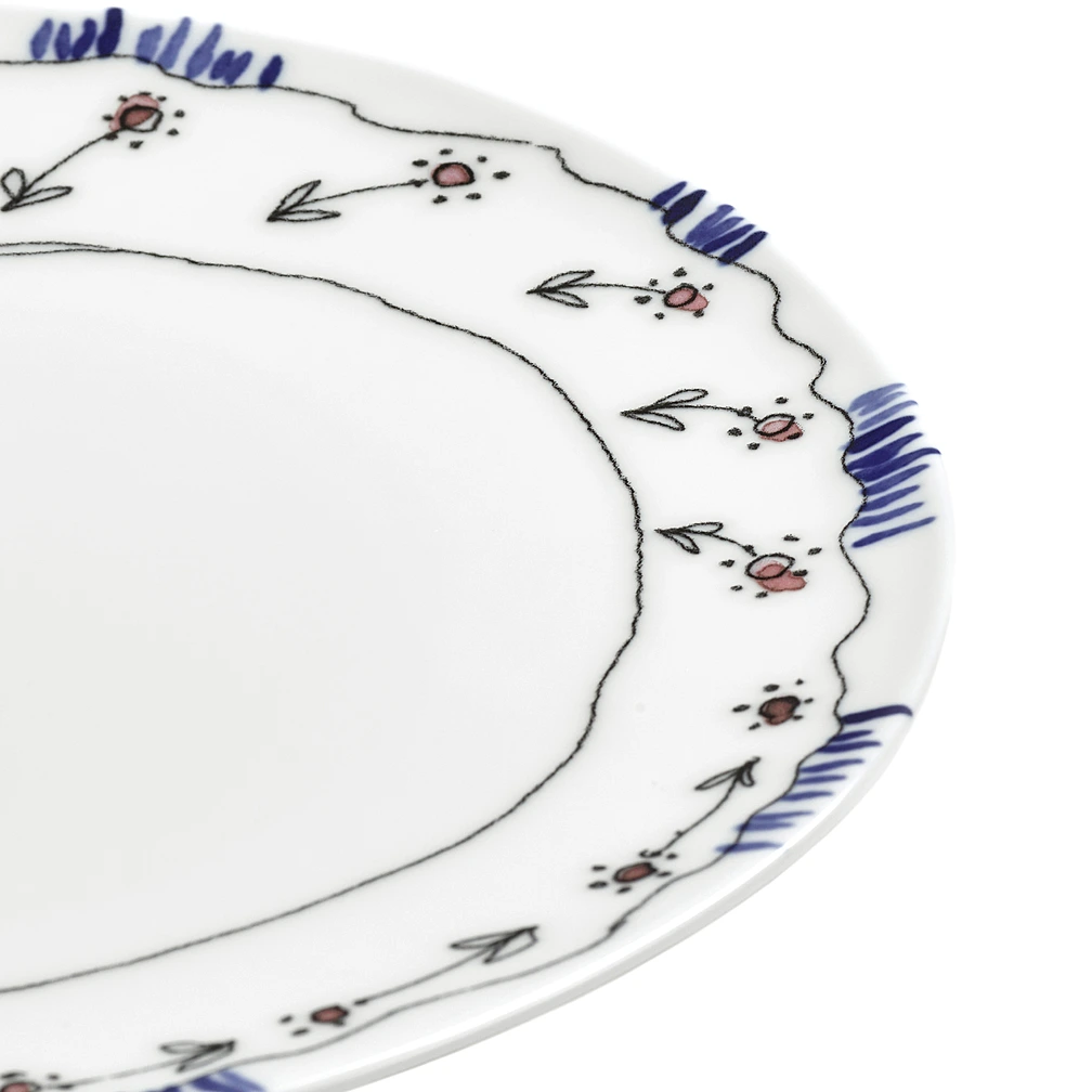 Обеденная тарелка Midnight Flowers, 28 см от Serax