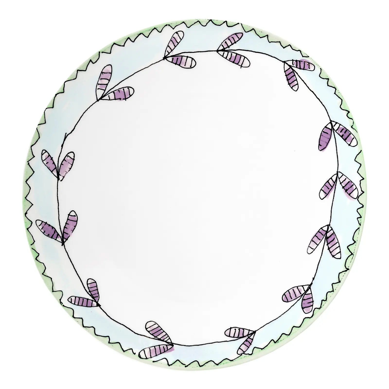 Обеденная тарелка Midnight Flowers, 28 см