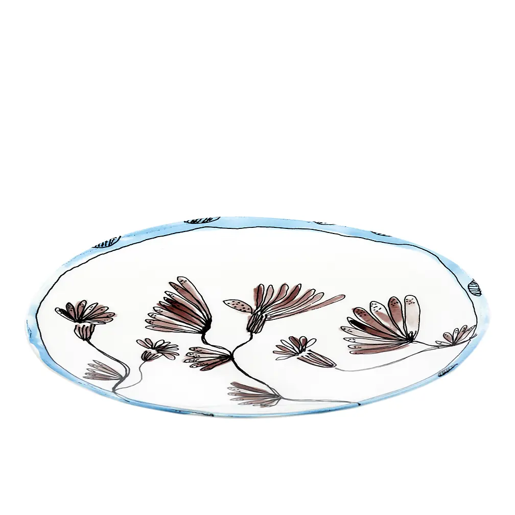 Обеденная тарелка Midnight Flowers, 28 см от Serax