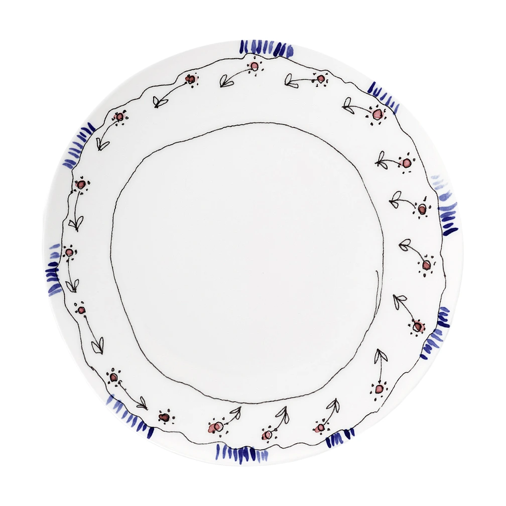 Закусочная тарелка Midnight Flowers, 24 см от Serax
