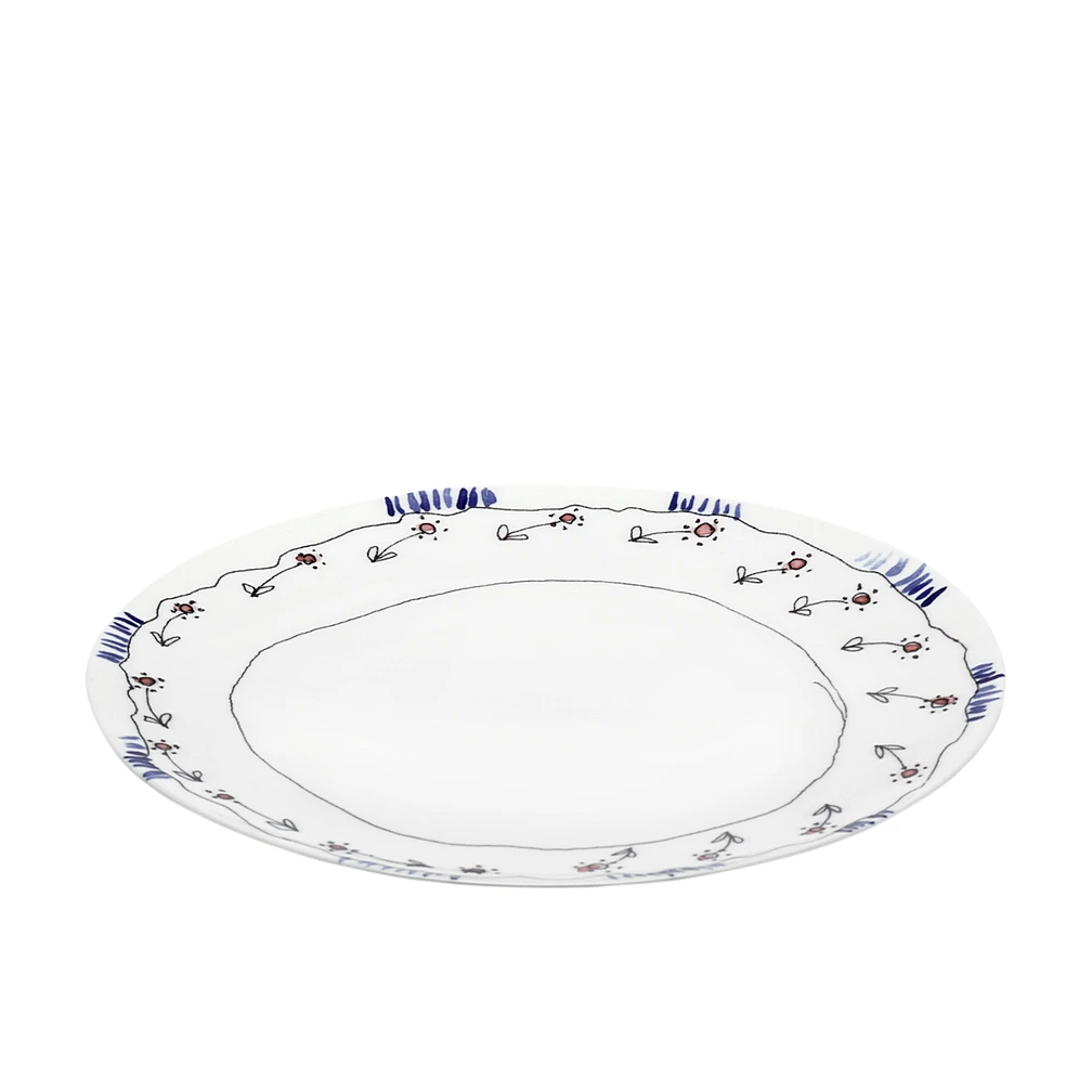 Закусочная тарелка Midnight Flowers, 24 см от Serax