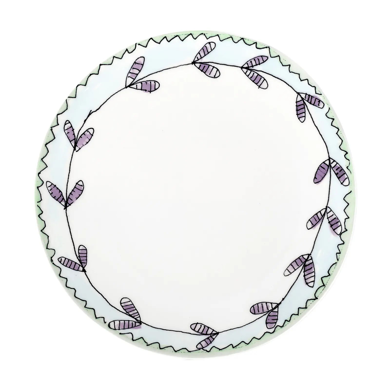 Закусочная тарелка Midnight Flowers, 24 см