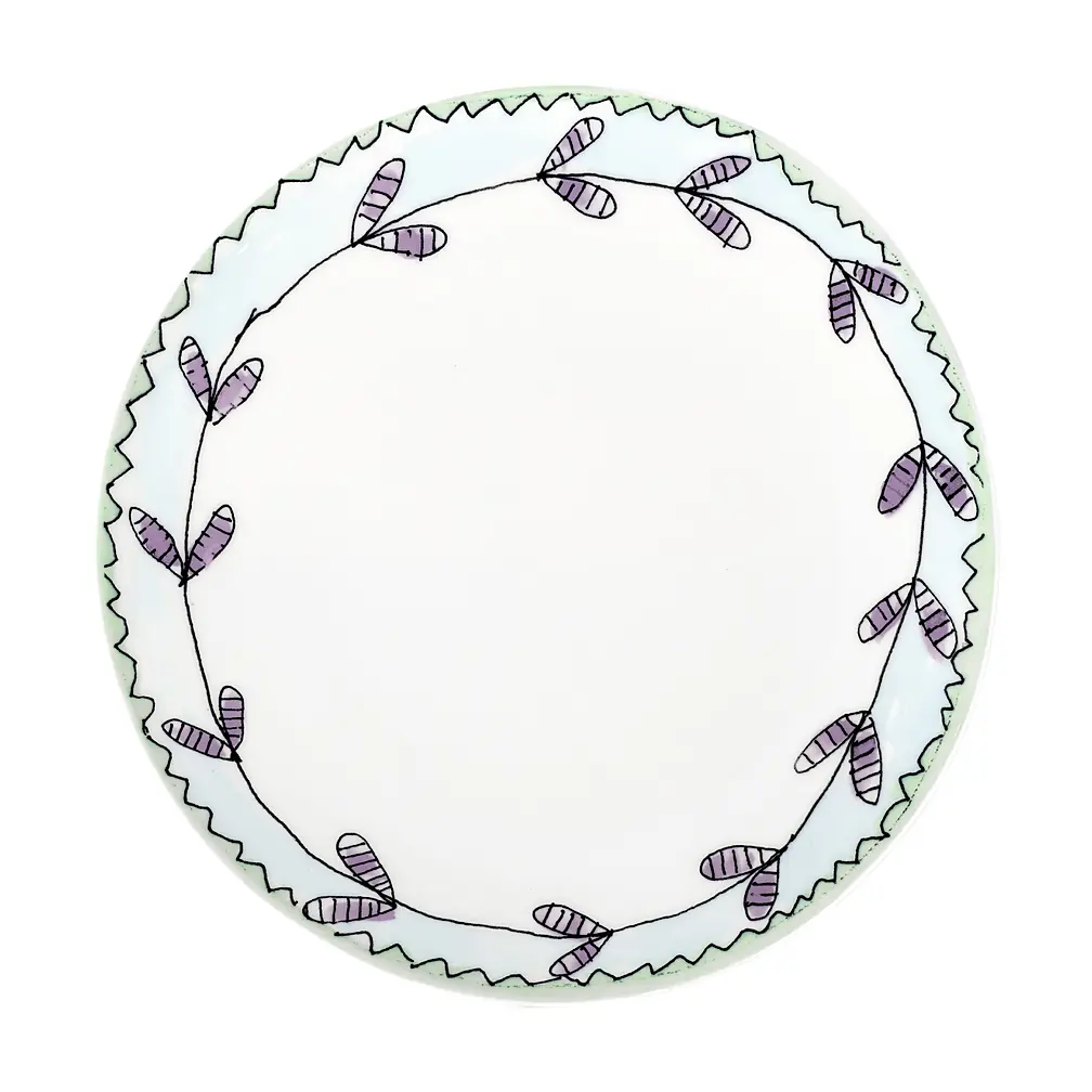 Закусочная тарелка Midnight Flowers, 24 см от Serax