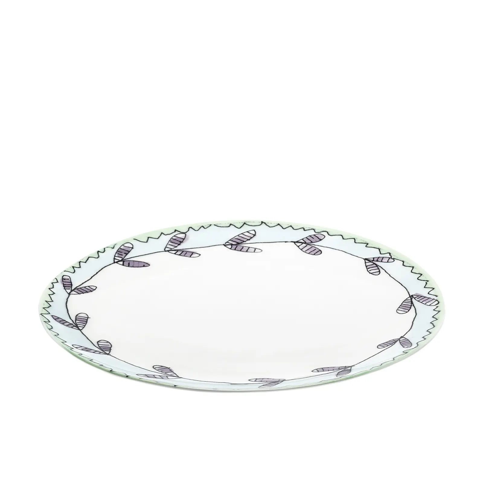 Закусочная тарелка Midnight Flowers, 24 см