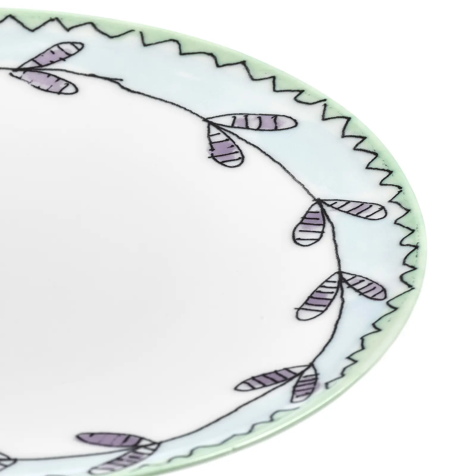 Закусочная тарелка Midnight Flowers, 24 см