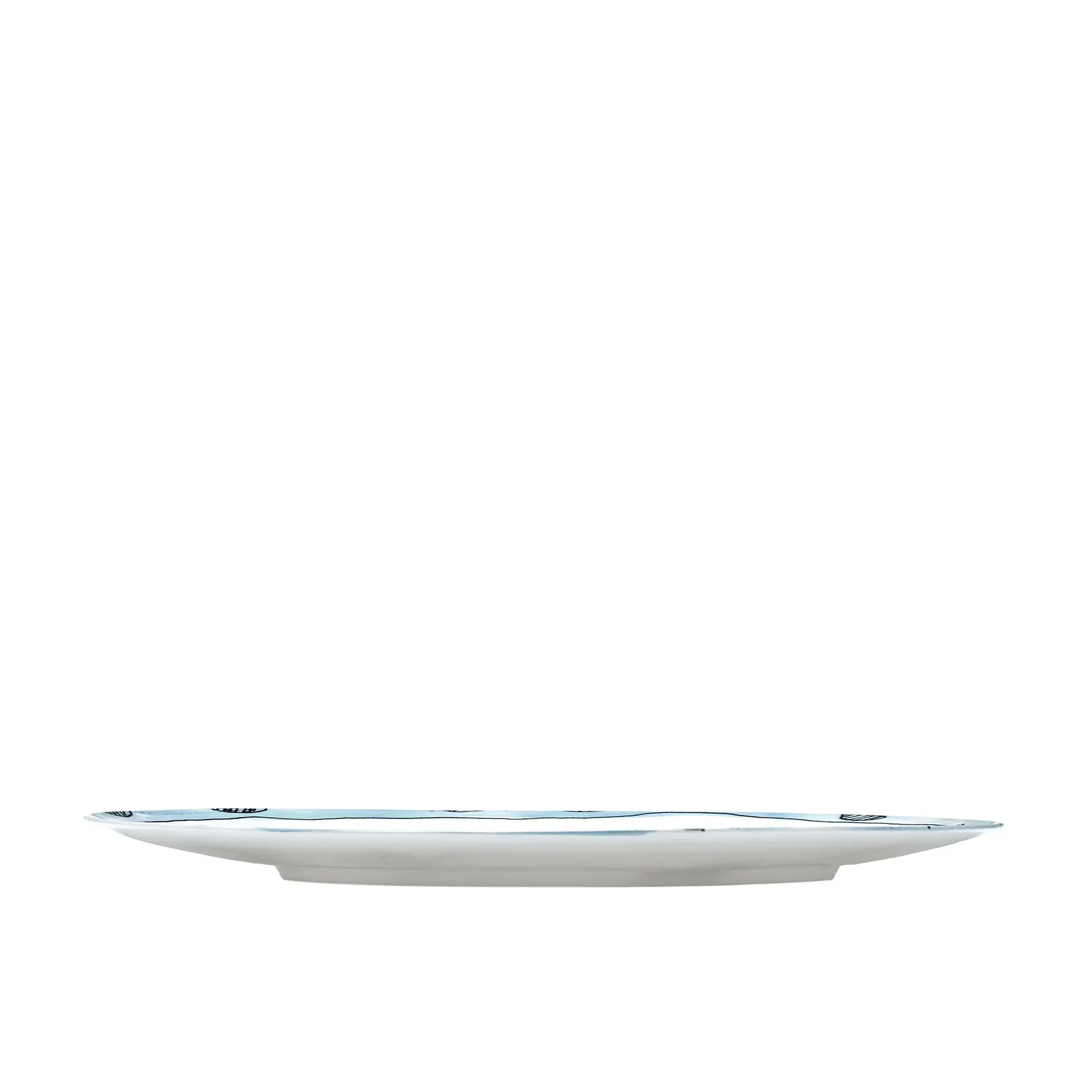 Закусочная тарелка Midnight Flowers, 24 см