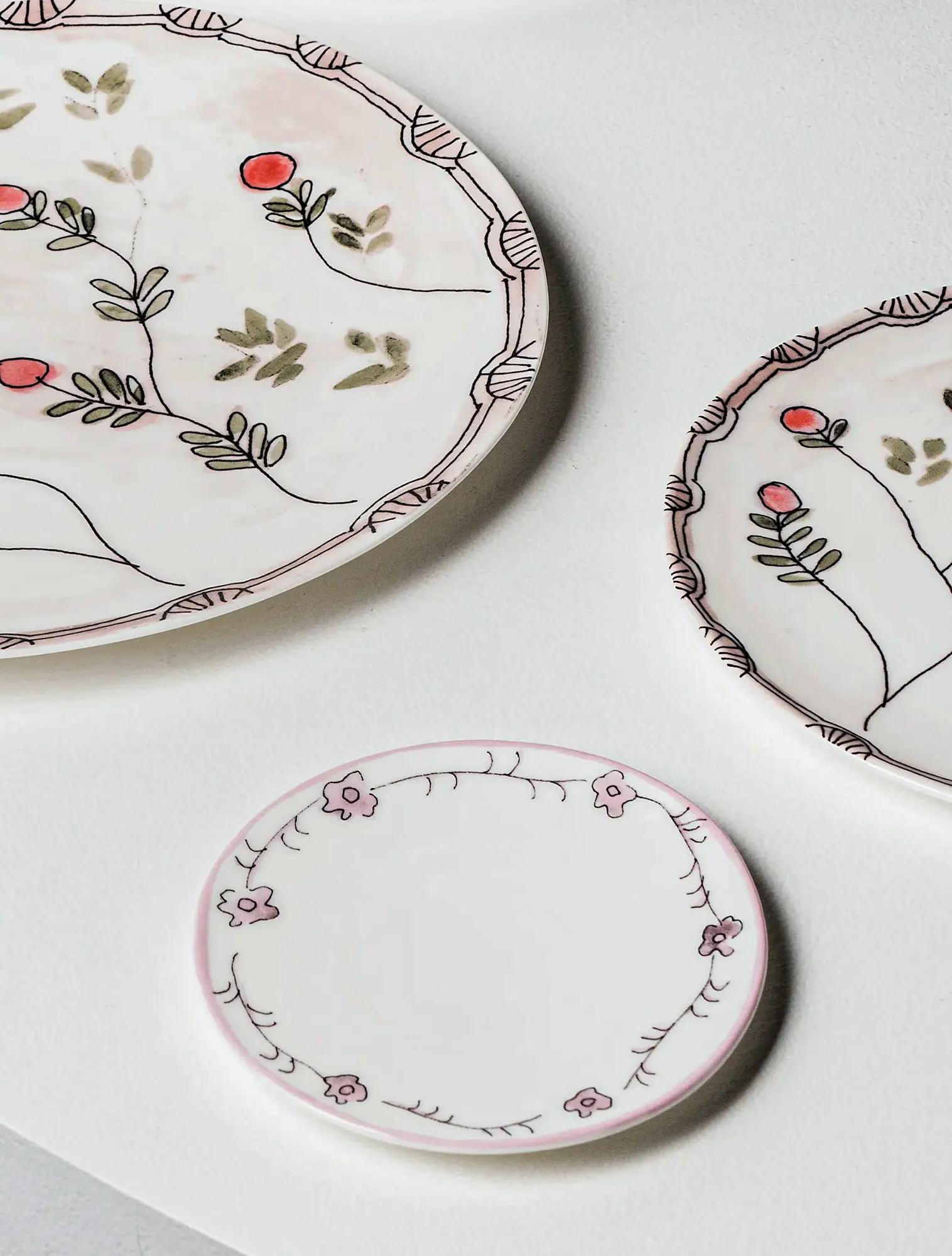 Пирожковая тарелка Midnight Flowers, 16 см