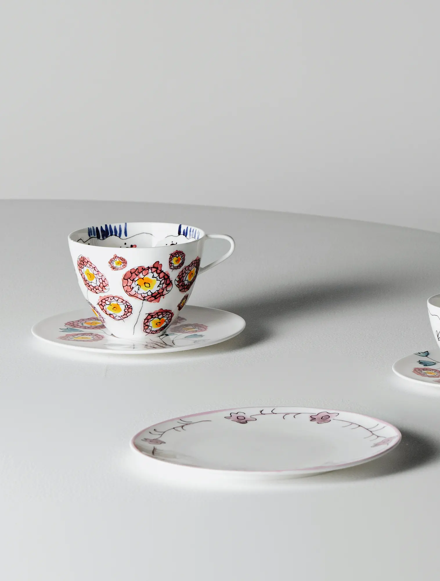 Пирожковая тарелка Midnight Flowers, 16 см