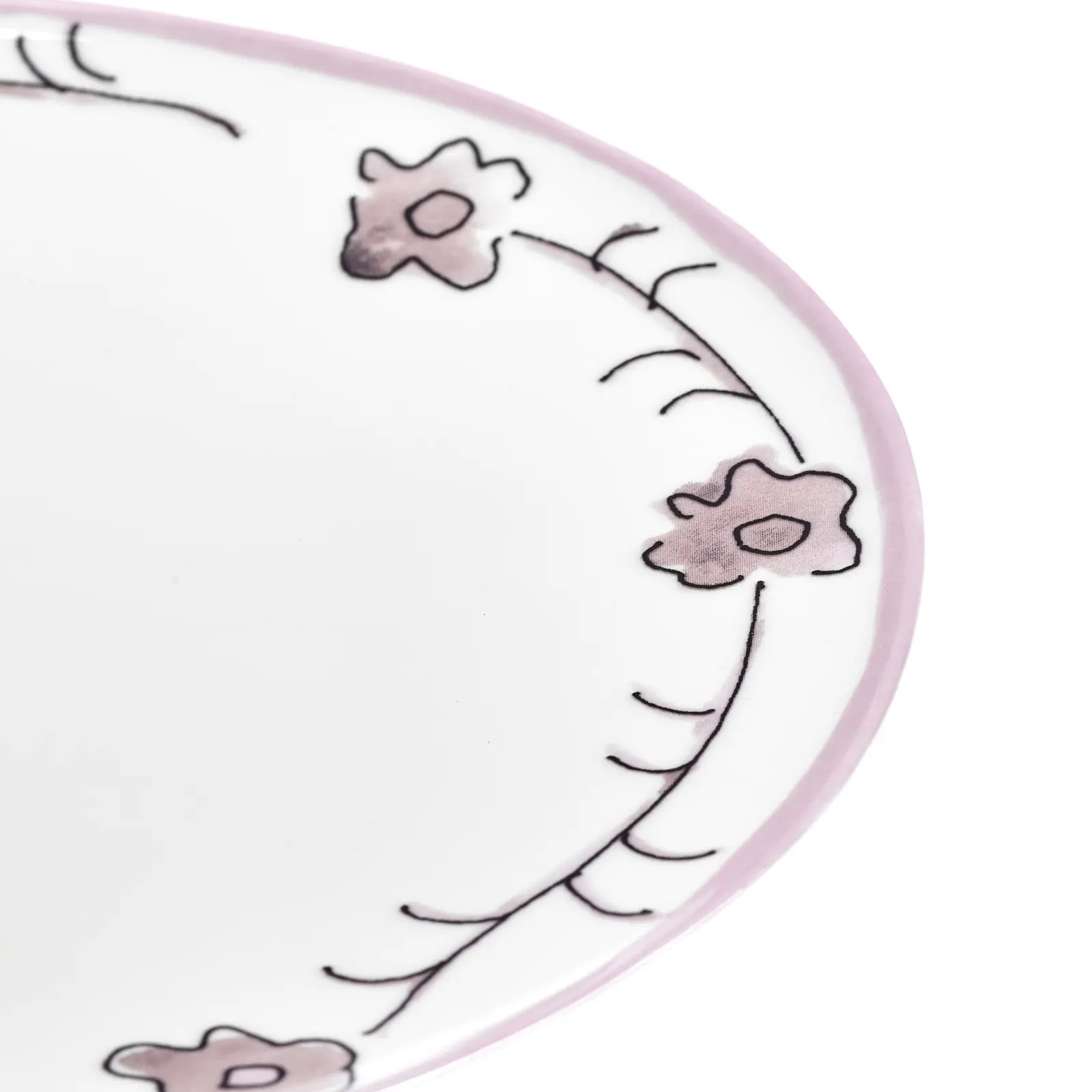 Пирожковая тарелка Midnight Flowers, 16 см