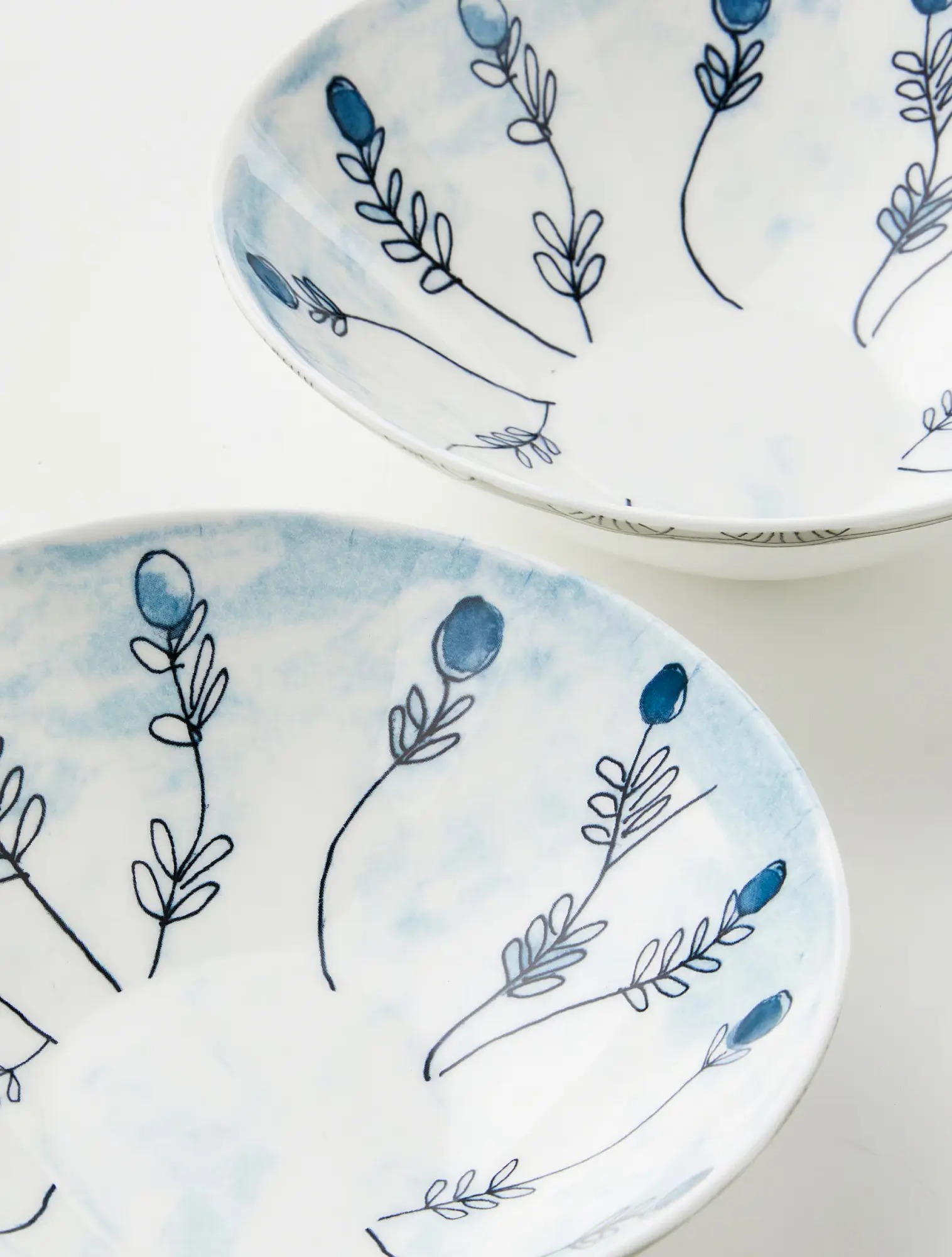 Сервировочный салатник Midnight Flowers, 18 см