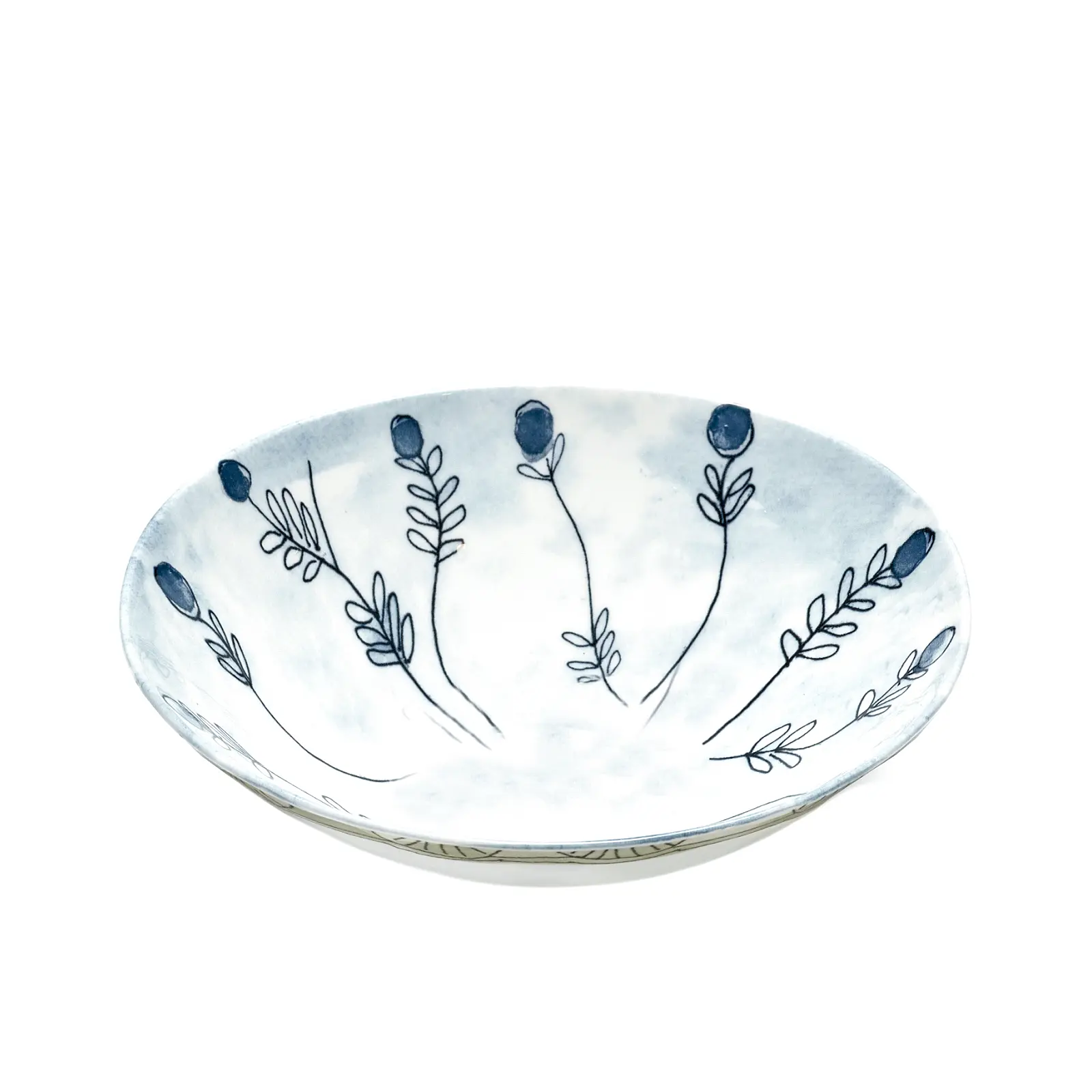 Сервировочный салатник Midnight Flowers, 18 см