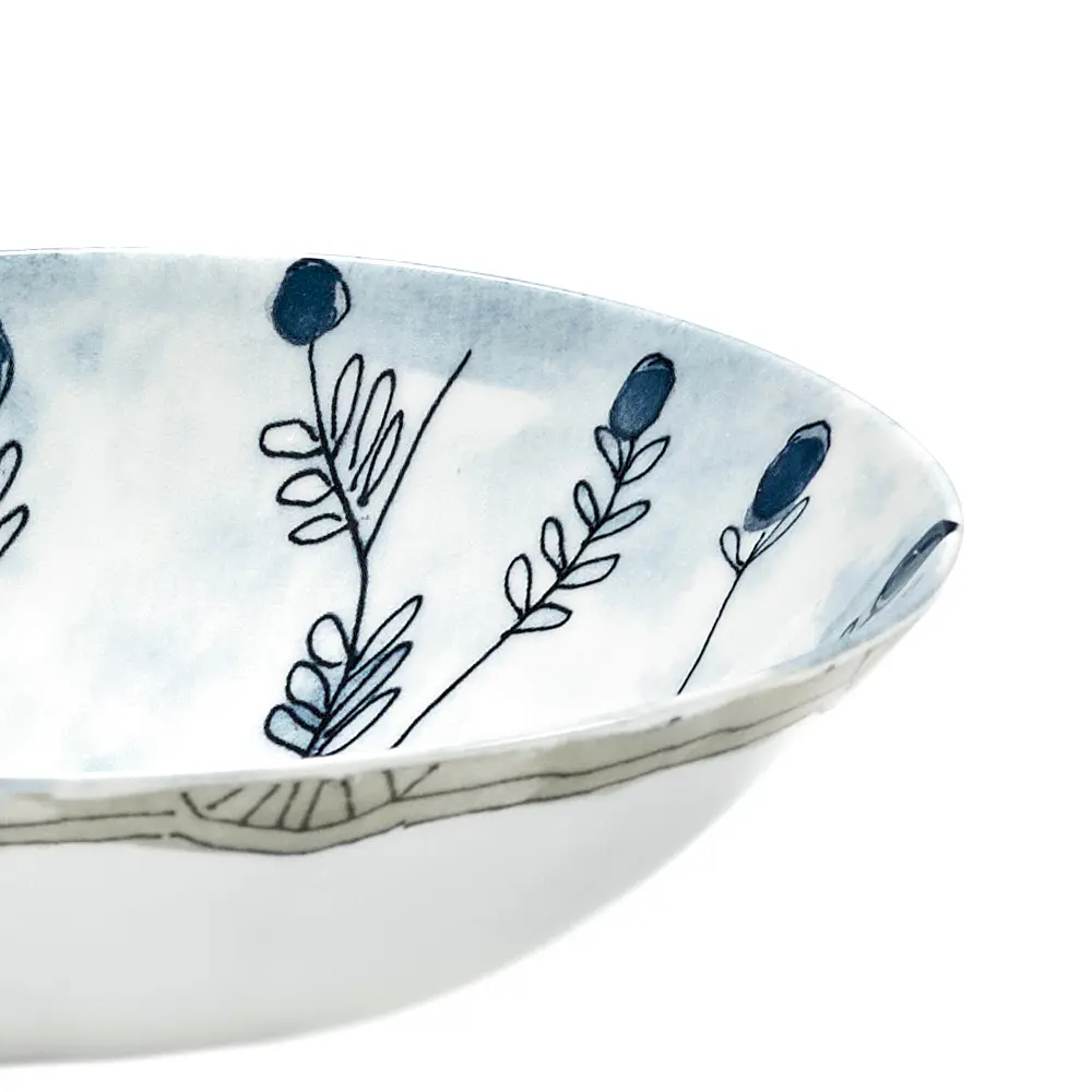 Сервировочный салатник Midnight Flowers, 18 см