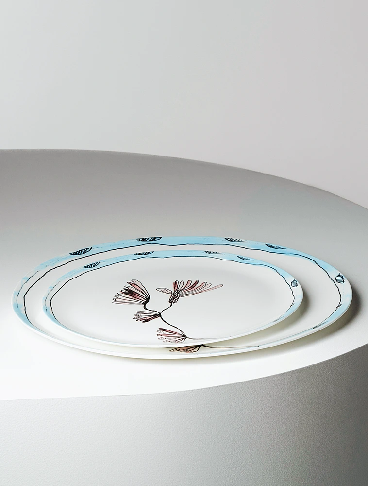 Плоское блюдо Midnight Flowers, 35 см от Serax